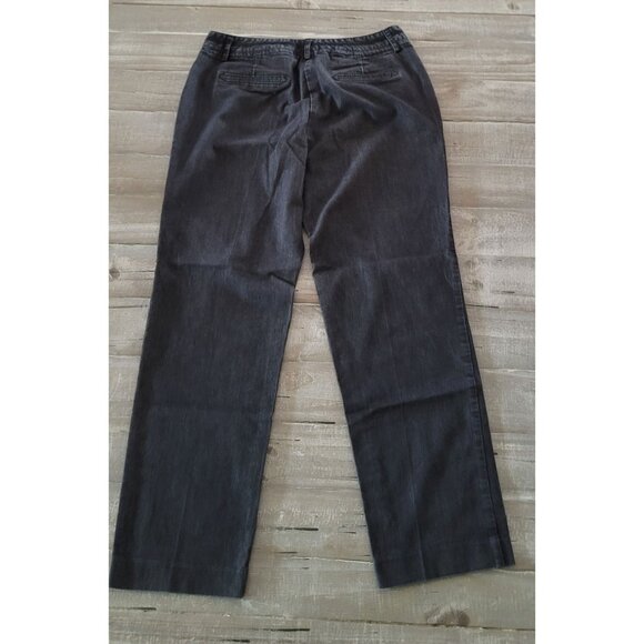 Larry Levine Women's Black Denim Pants Size 10 - Picture 7 of 8
